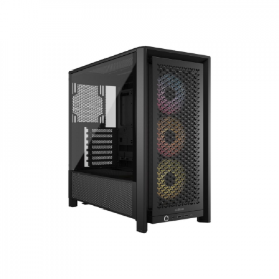 Corsair PC Case | Frame 4000D RS ARGB Modular | Black | Mid-Tower | Power supply included No