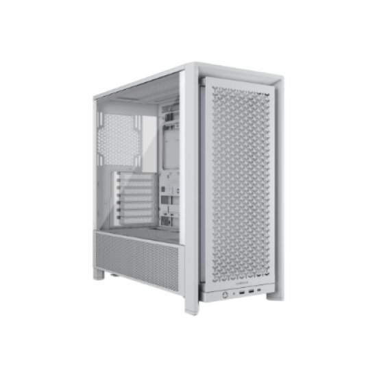 Corsair PC Case | Frame 4000D Modular | White | Mid-Tower | Power supply included No