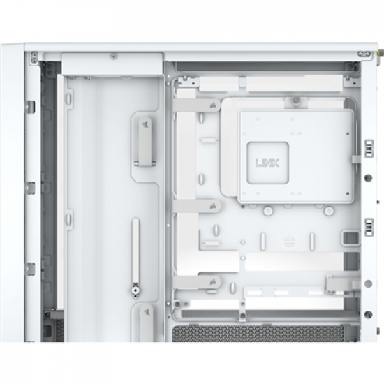 Corsair PC Case | Frame 4000D Modular | White | Mid-Tower | Power supply included No