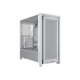 Corsair PC Case | Frame 4000D RS Modular | White | Mid-Tower | Power supply included No