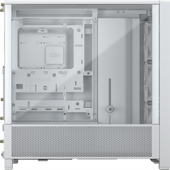 Corsair PC Case | Frame 4000D RS Modular | White | Mid-Tower | Power supply included No