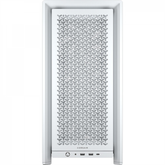 Corsair PC Case | Frame 4000D RS Modular | White | Mid-Tower | Power supply included No