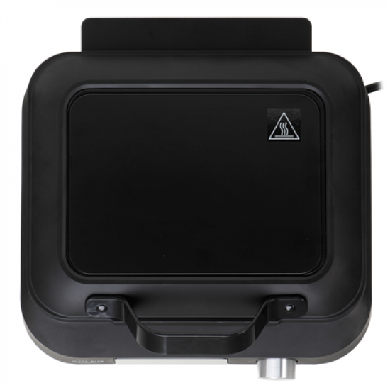 Adler Waffle Maker with LED Display | AD 3087 | 2200 W | Number of pastry 2 | Belgium | Black