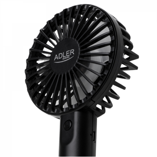 Adler Mini USB Fan | AD 7338 | Desk fan | Black | Diameter 7 cm | Number of speeds 3