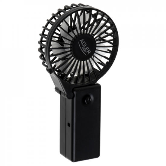 Adler Foldable mini fan | AD 7336 | Desk fan | Black | Diameter 6.5 cm | Number of speeds 1