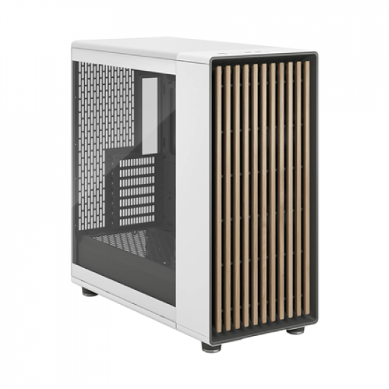 Fractal Design Computer Case | North XL | Chalk White TG Clear | ATX | Power supply included No