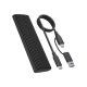 Raidsonic | M.2 NVMe and SATA SSD Enclosure via USB Type-C | IB-1808MCT-CU31