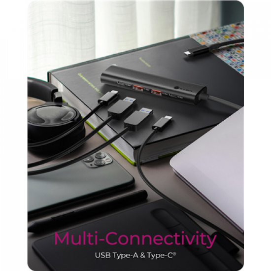 Raidsonic | 4-Port USB 3.2 Gen 2 Hub with Power Delivery | IB-HUB1437-CPD