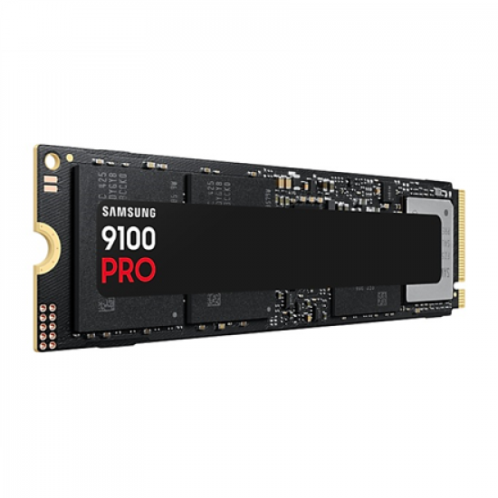 Samsung 9100 PRO | Solid state drive | 4000 GB | SSD form factor M.2 2280 | Solid-state drive interface PCI Express 5.0 x4 (NVMe) | Read speed 14800 MB/s | Write speed 13400 MB/s