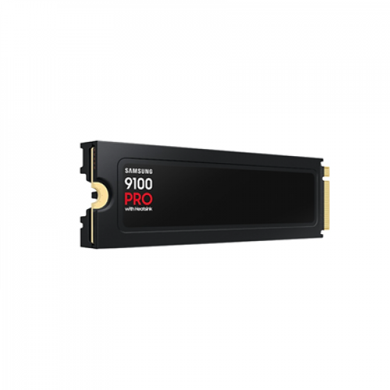 Samsung 9100 PRO With Heatsink | 1000 GB | SSD form factor M.2 2280 | Solid-state drive interface PCIe 5.0 NVMe | Read speed 14800 MB/s | Write speed 13400 MB/s