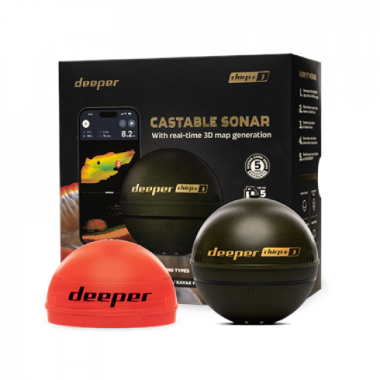 Deeper Smart Sonar Chirp+3 | Sonar | Wi-Fi | Brown Green
