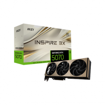 MSI GeForce RTX 5070 12G INSPIRE 3X OC | NVIDIA | 12 GB | GeForce RTX 5070 | GDDR7 | HDMI ports quantity 1 | PCI Express Gen 5