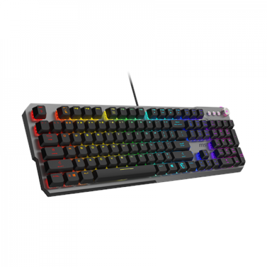 MSI STRIKE 600 SILENT US | Gaming Keyboard | Wired | US | USB 2.0 | KAILH Midnight PRO Silent Tactile
