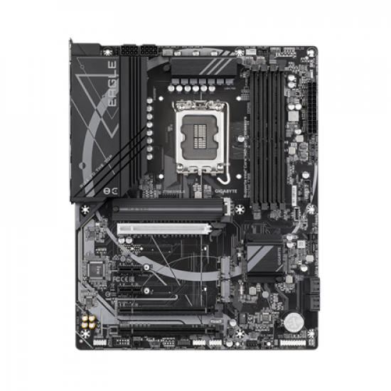 Gigabyte Z790 EAGLE | Processor family Intel | Processor socket LGA1700 | DDR5 DIMM | Supported hard disk drive interfaces M.2, SATA | Number of SATA connectors 4