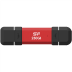 Silicon Power DS72 | 250 GB | USB Type-A/USB Type-C 3.2 Gen 2 | Red