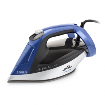 ETA Steam Iron | ETA227690000 Chloe | Steam Iron | 2600 W | Water tank capacity 350 ml | Continuous steam 40 g/min | Silver/Blue