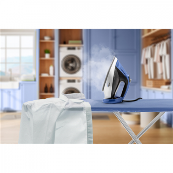 ETA Steam Iron | ETA227690000 Chloe | Steam Iron | 2600 W | Water tank capacity 350 ml | Continuous steam 40 g/min | Silver/Blue