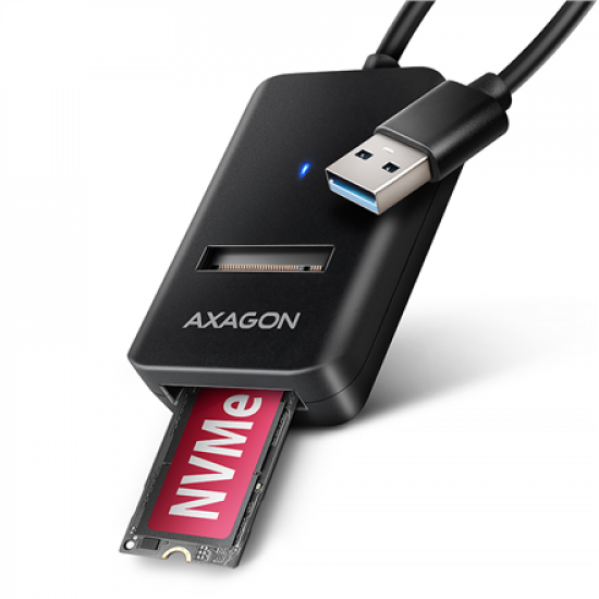 AXAGON USB-A 10Gbps - M.2 NVMe and SATA SSD Adapter | ADM2-AM