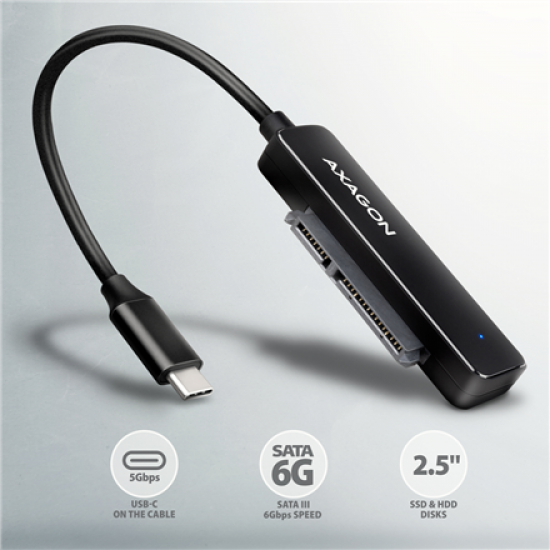 AXAGON USB-C 5Gbps - SATA 6G, 2.5