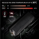 AXAGON Aluminum passive cooler for single and double-sided M.2 SSDs size 2280, height 24 mm | CLR-M2XT