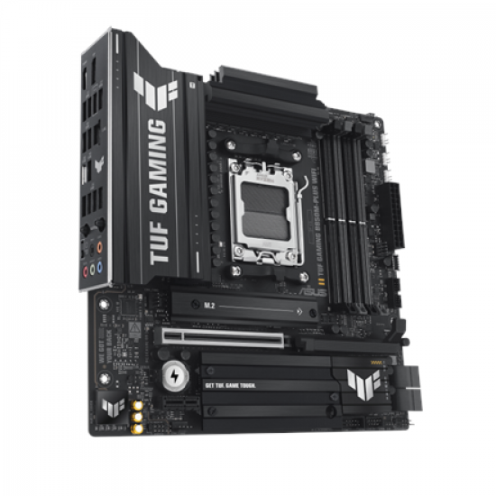 Asus TUF GAMING B850M-PLUS WIFI | Processor family AMD | Processor socket AM5 | DDR5 | Supported hard disk drive interfaces M.2, SATA | Number of SATA connectors 4