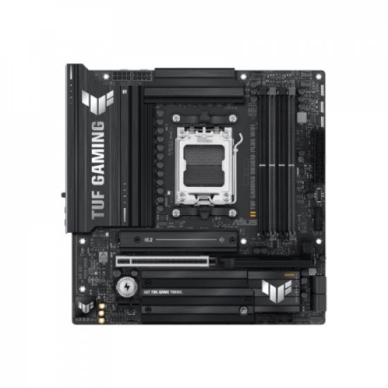 Asus TUF GAMING B850M-PLUS WIFI | Processor family AMD | Processor socket AM5 | DDR5 | Supported hard disk drive interfaces M.2, SATA | Number of SATA connectors 4