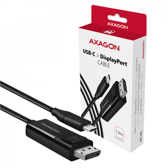 AXAGON Active cable | USB-C to DisplayPort | 1.8 m