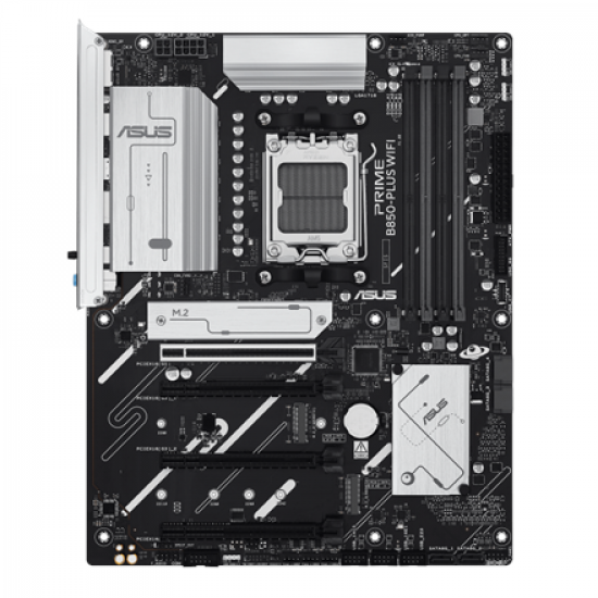 Asus PRIME B850-PLUS WIFI | Processor family AMD | Processor socket AM5 | DDR5 | Supported hard disk drive interfaces M.2, SATA | Number of SATA connectors 4