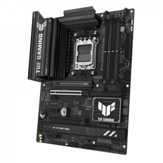 Asus TUF GAMING B850-PLUS WIFI | Processor family AMD | Processor socket AM5 | DDR5 DIMM | Number of SATA connectors 4