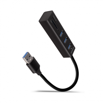AXAGON SuperSpeed USB-A Hub and Card Reader | HMA-CR3A