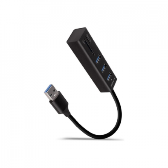 AXAGON SuperSpeed USB-A Hub and Card Reader | HMA-CR3A