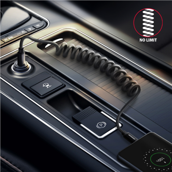 AXAGON Twister Cable, 0.6 m | BUCM-CM10TB | USB Type C to USB Type C