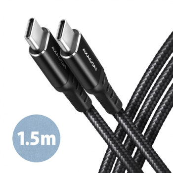 AXAGON Data and charging cable, 1.5 m | BUCM-CM15AB | USB Type C to USB Type C