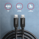 AXAGON Data and charging cable, 1.5 m | BUCM-CM15AB | USB Type C to USB Type C