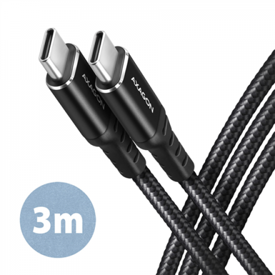 AXAGON Data and charging cable, 3 m | BUCM-CM30AB | USB Type C to USB Type C