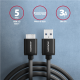 AXAGON Data and charging cable, 1 m | BUMM3-AM10AB | USB Type A to USB Type Micro-B
