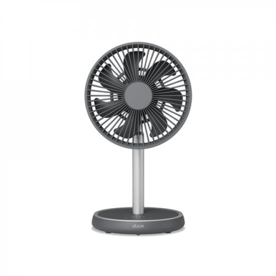 Duux Fan | Rize Flex | Stand Fan | Grey | Diameter 21 cm | Number of speeds 4 | Oscillation | 10 W