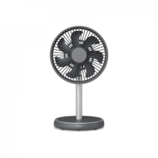Duux Fan | Rize Flex | Stand Fan | Grey | Diameter 21 cm | Number of speeds 4 | Oscillation | 10 W