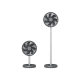 Duux Fan | Rize Flex | Stand Fan | Grey | Diameter 21 cm | Number of speeds 4 | Oscillation | 10 W