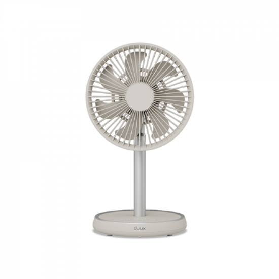 Duux Fan | Rize Flex | Stand Fan | Greige | Diameter 21 cm | Number of speeds 4 | Oscillation | 10 W