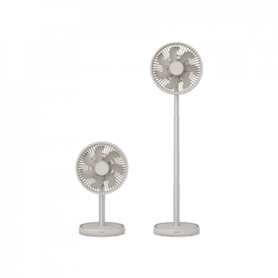 Duux Fan | Rize Flex | Stand Fan | Greige | Diameter 21 cm | Number of speeds 4 | Oscillation | 10 W