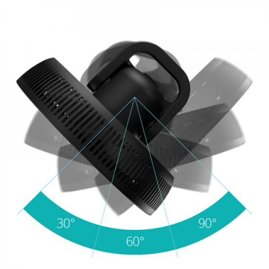 Duux Fan | Whisper Flex 2 | Stand Fan | Black | Diameter 34 cm | Number of speeds 30 | Oscillation | 2-21.5 W | Remote control
