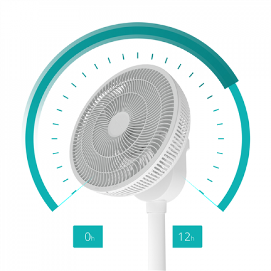 Duux Fan | Whisper Flex 2 | Stand Fan | White | Diameter 34 cm | Number of speeds 30 | Oscillation | 2-21.5 W | Remote control