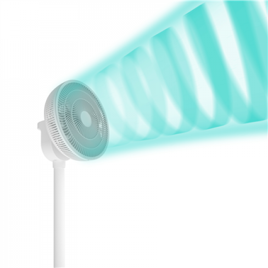 Duux Fan | Whisper Flex 2 | Stand Fan | White | Diameter 34 cm | Number of speeds 30 | Oscillation | 2-21.5 W | Remote control