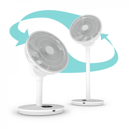 Duux Fan | Whisper Flex 2 | Stand Fan | White | Diameter 34 cm | Number of speeds 30 | Oscillation | 2-21.5 W | Remote control
