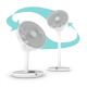 Duux Fan | Whisper Flex 2 | Stand Fan | White | Diameter 34 cm | Number of speeds 30 | Oscillation | 2-21.5 W | Remote control