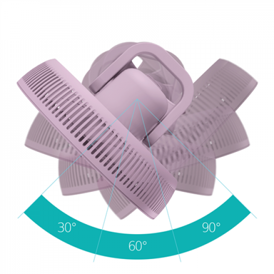 Duux Fan | Whisper Flex 2 | Stand Fan | Levander | Diameter 34 cm | Number of speeds 30 | Oscillation | 2-21.5 W | Remote control
