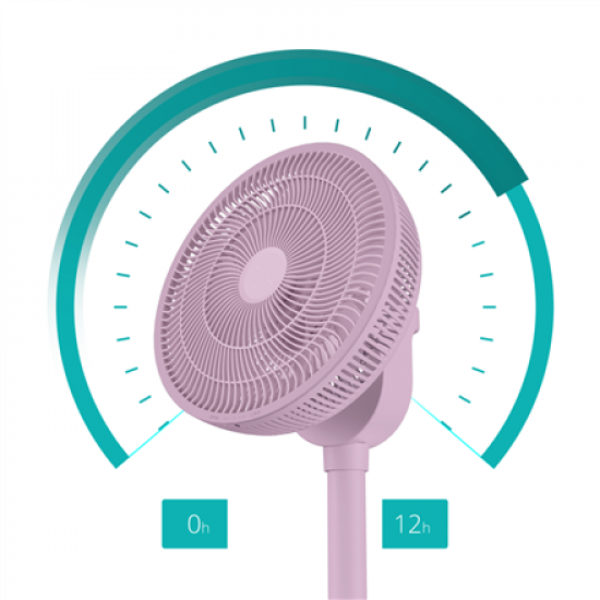 Duux Fan | Whisper Flex 2 | Stand Fan | Levander | Diameter 34 cm | Number of speeds 30 | Oscillation | 2-21.5 W | Remote control