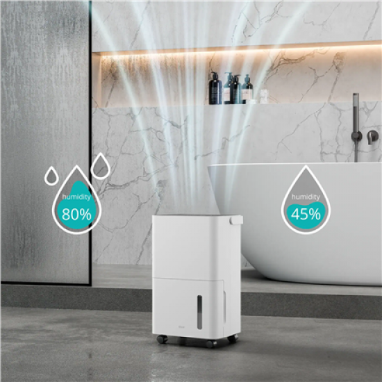 Duux Smart Dehumidifier | Bora | Suitable for rooms up to 30 m² | Water tank capacity 1.7 L | White