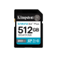 Kingston | Canvas Go! Plus | 512 GB | SD | Flash memory class Class 10, UHS-I, U3, V30